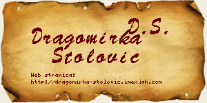 Dragomirka Stolović vizit kartica